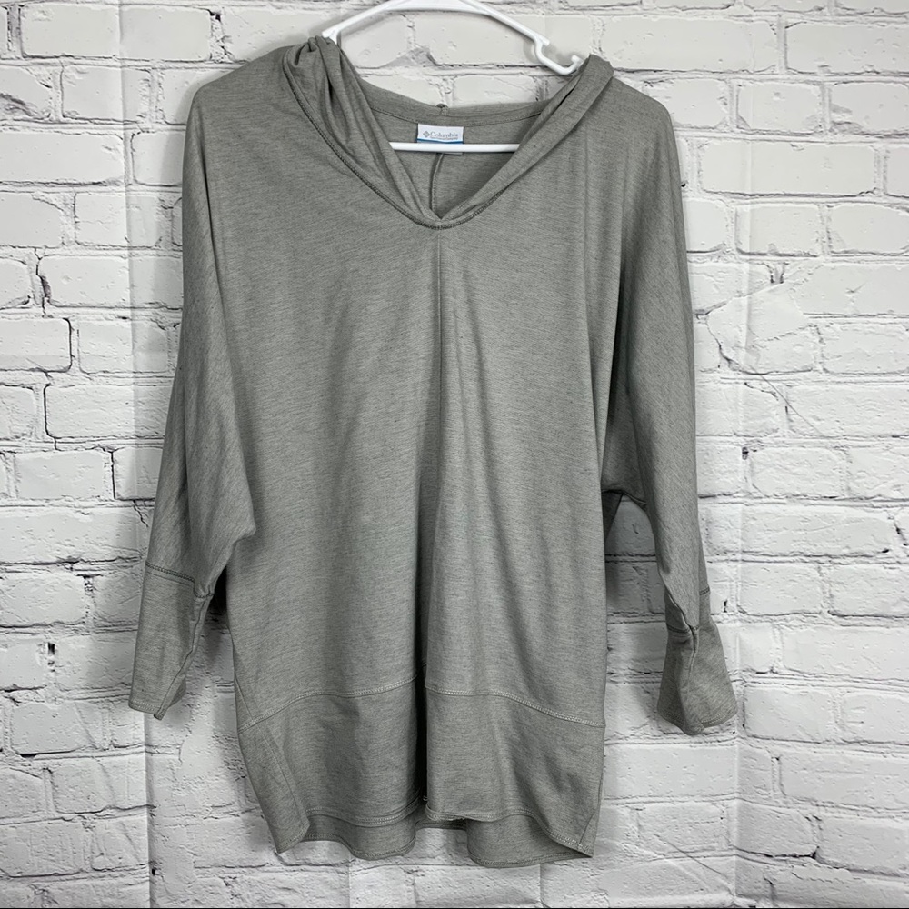 Columbia Gray Pullover Hoodie Size Medium